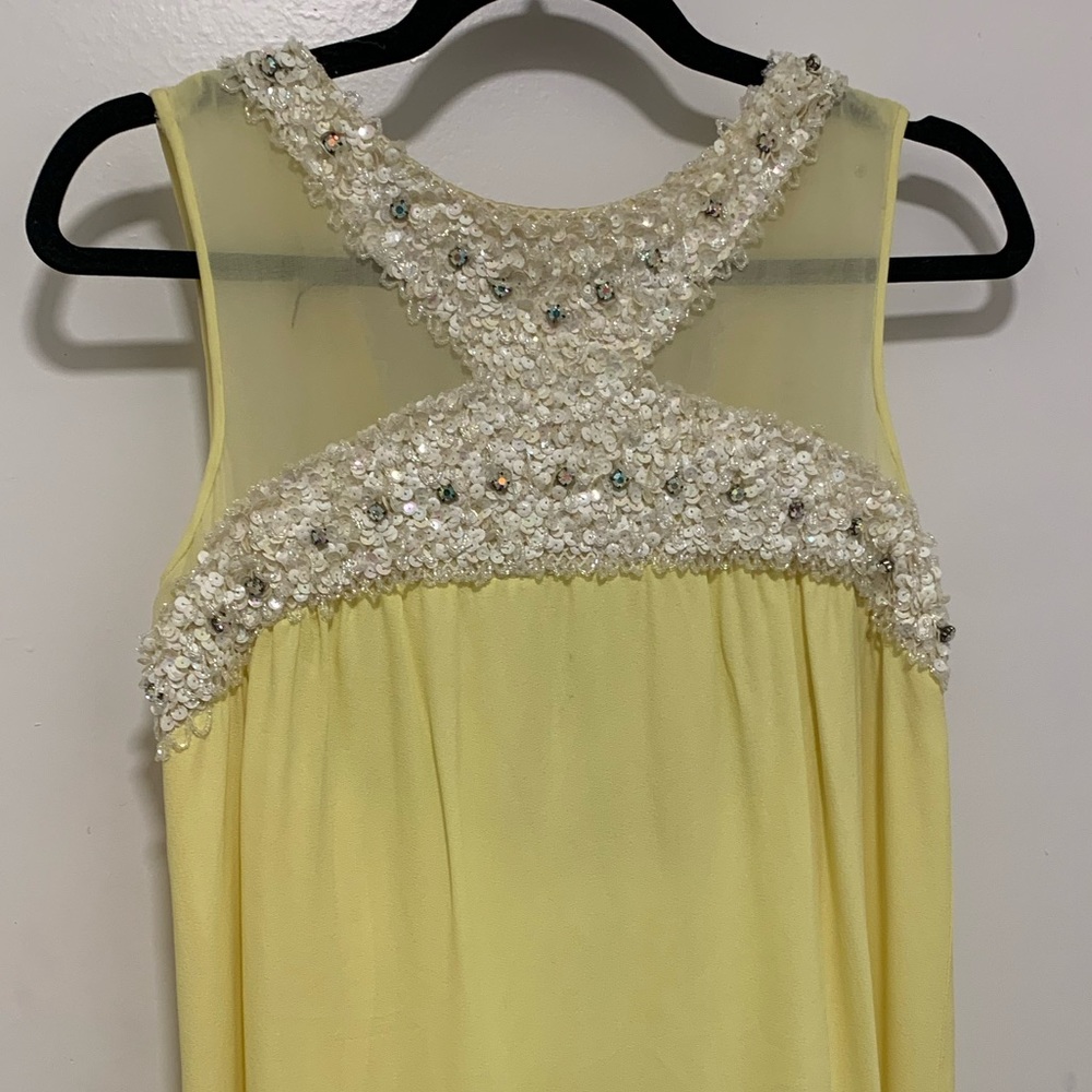 Vintage 60s yellow maxi dress